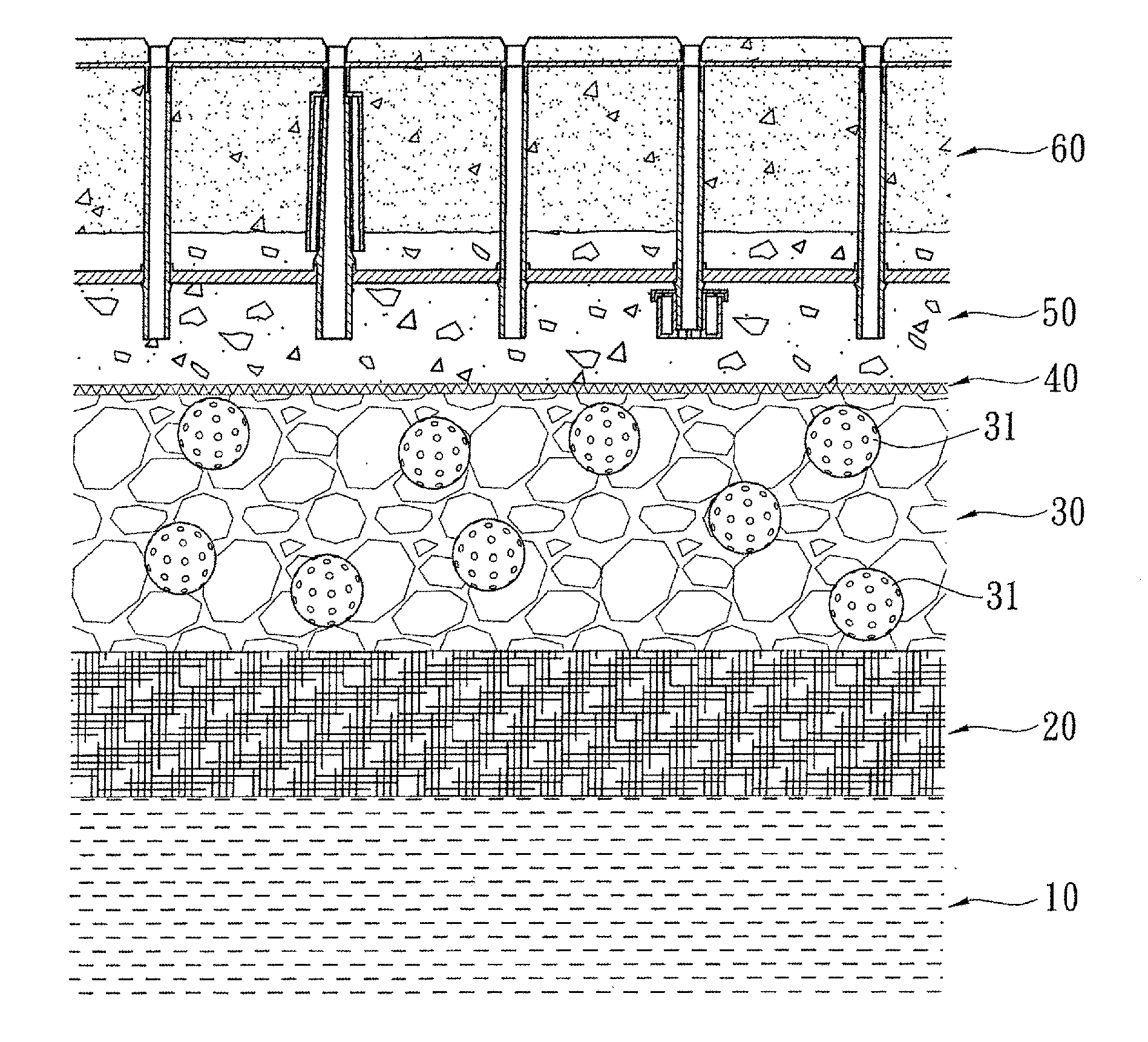 Method for manufacturing geological gradation featuring disaster prevention and ecologic function