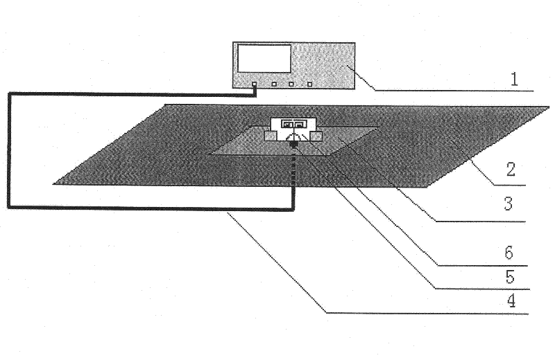 Radio frequency identification electronic label antenna complex impedance test device and method