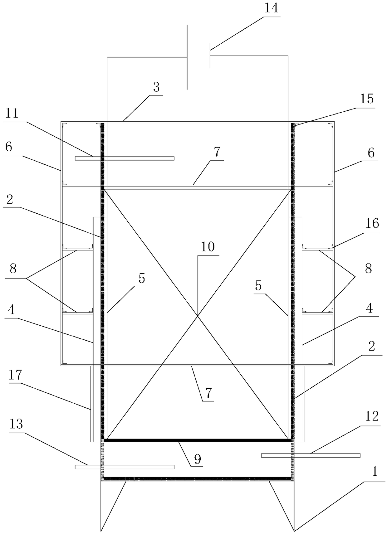 Permanent magnet type three-dimensional electrochemical wastewater treatment apparatus with adjustable magnetic field