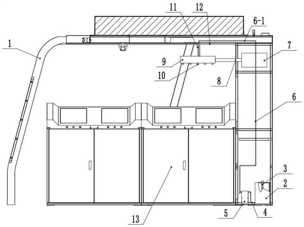 Automatic disinfection device for garbage station