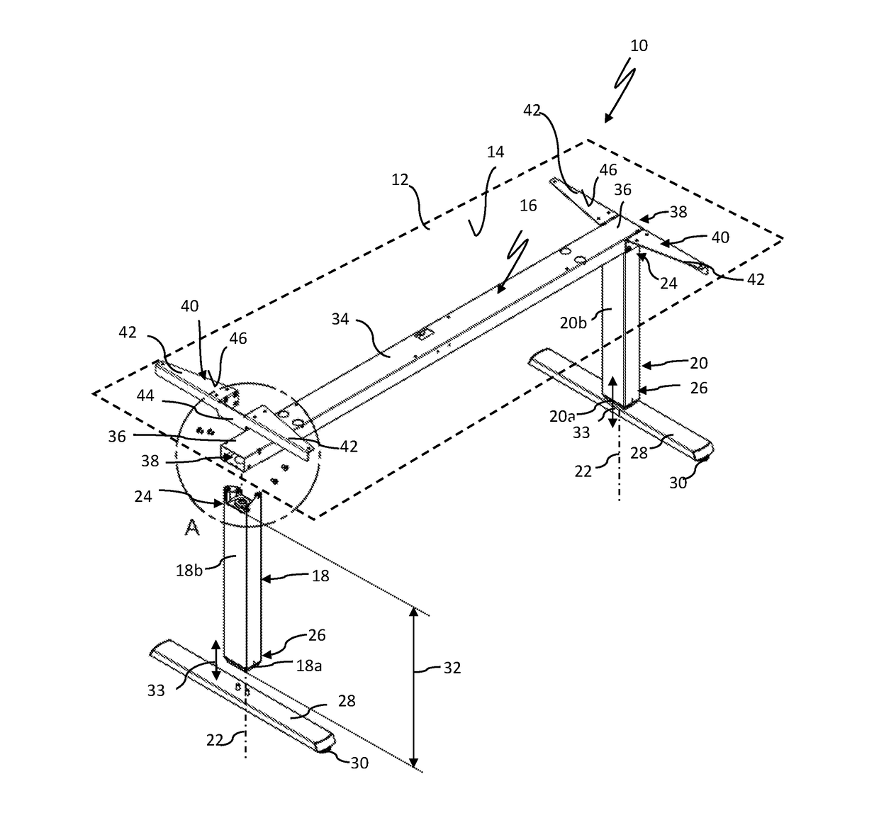 Table frame and table