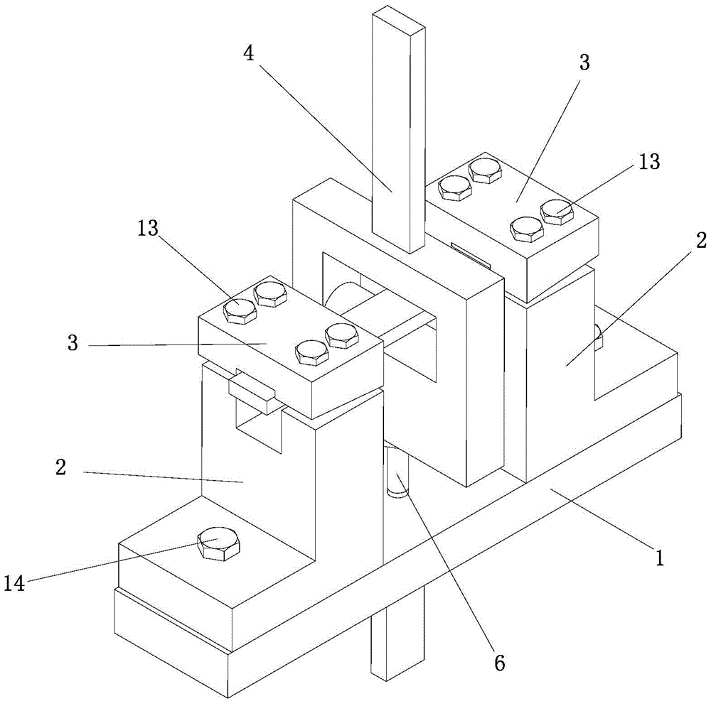 A three-point bending test device and test method for high-speed tensile testing machine