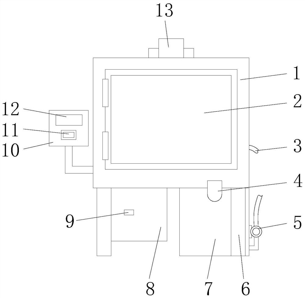 Spraying device for vehicle-mounted navigation machining