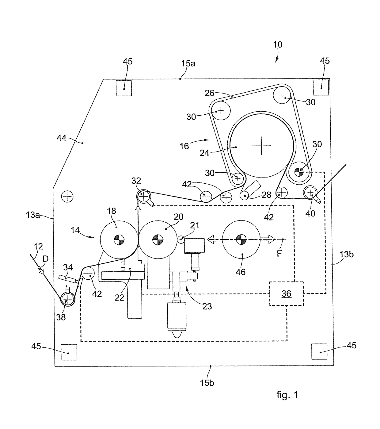 Compacting machine for fabrics and corresponding compacting method