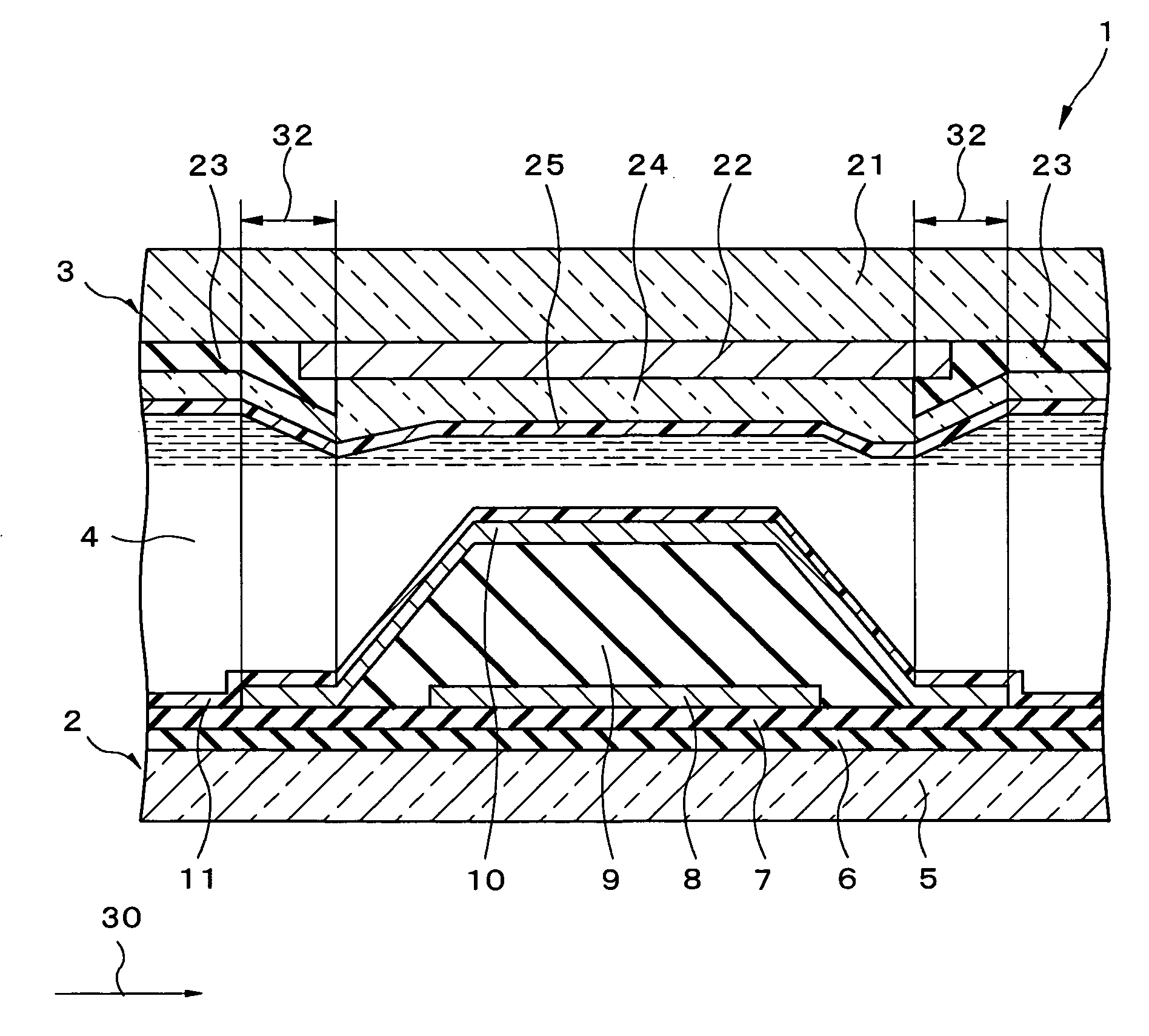 In-plane switching liquid crystal display device