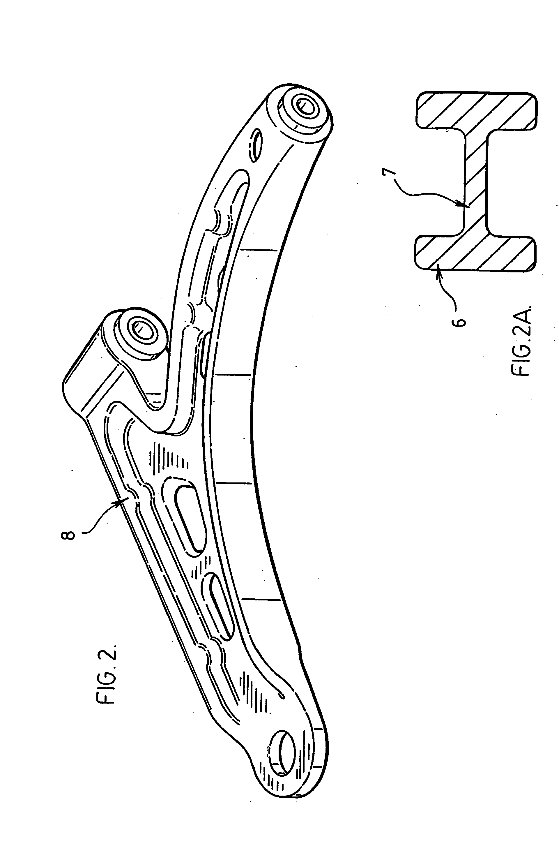 Structural i-beam automotive suspension arm