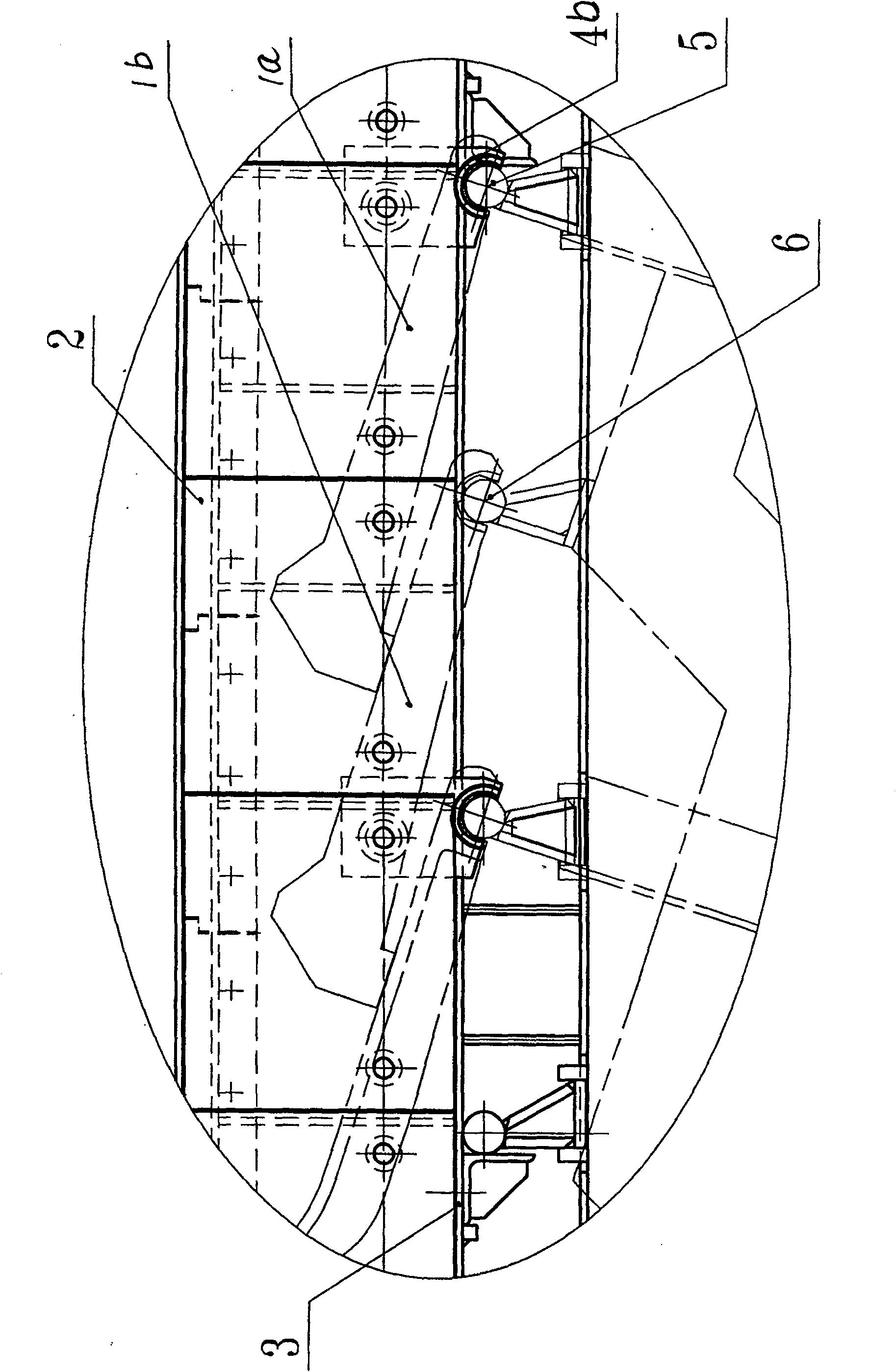 Mechanical compensating mechanism of incineration furnace grate