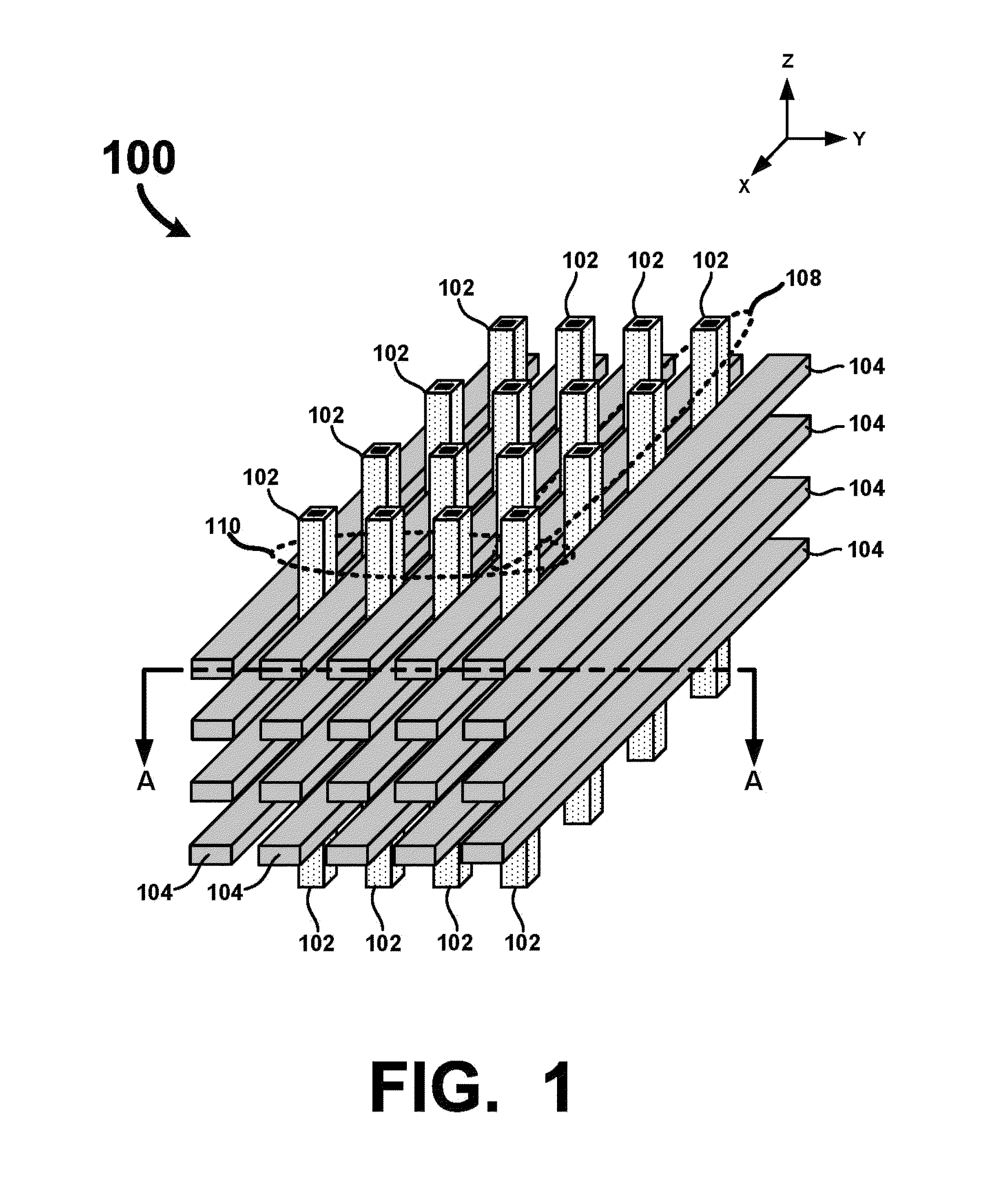 Vertical cross point arrays for ultra high density memory applications