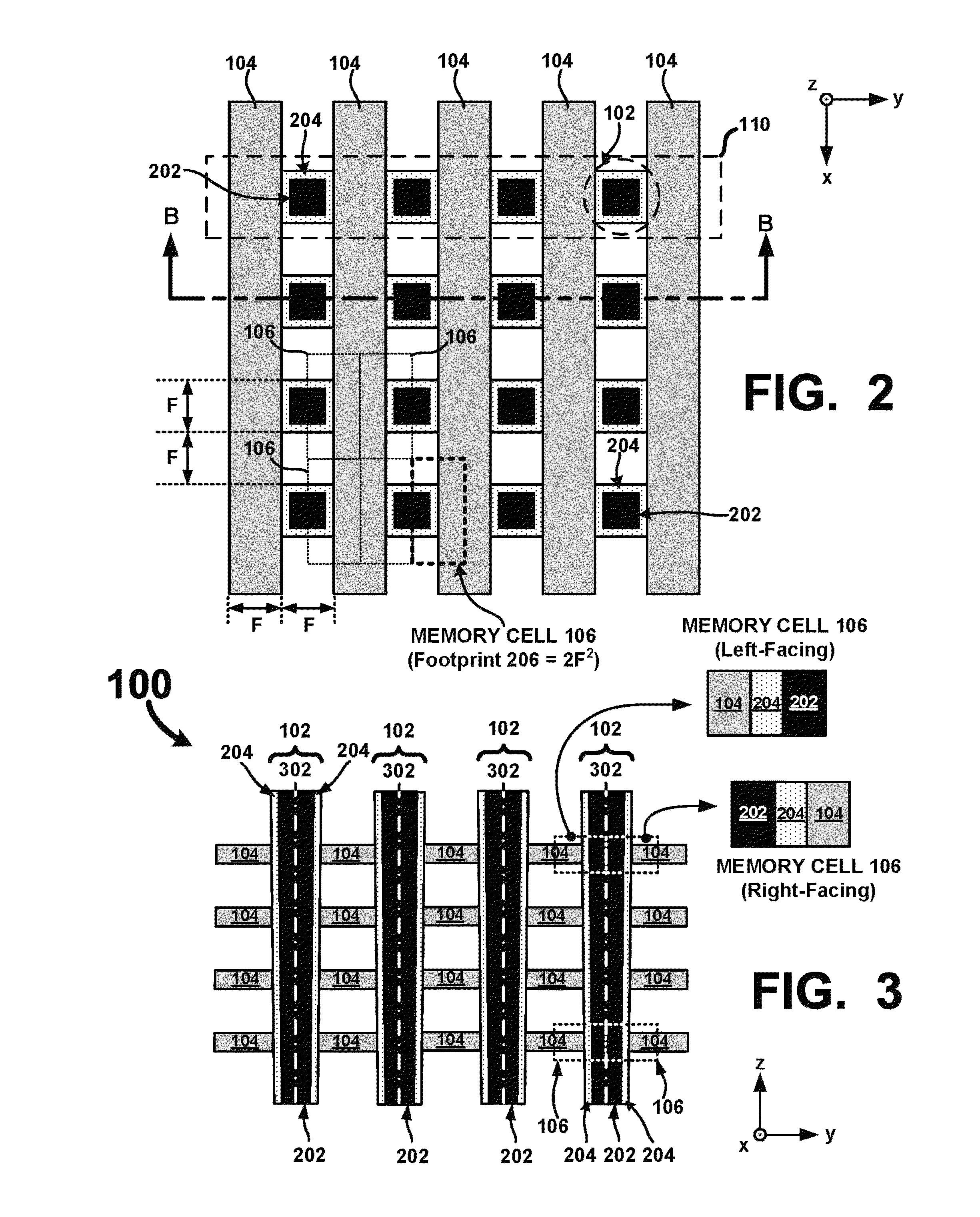 Vertical cross point arrays for ultra high density memory applications