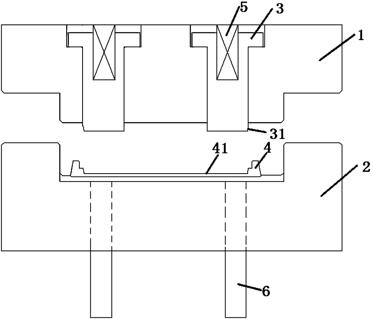 Mold assembly for steel disc injection molding in mold