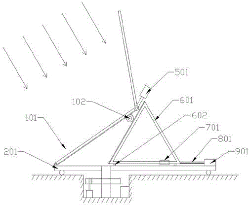 Solar tracking and concentrating power generation system