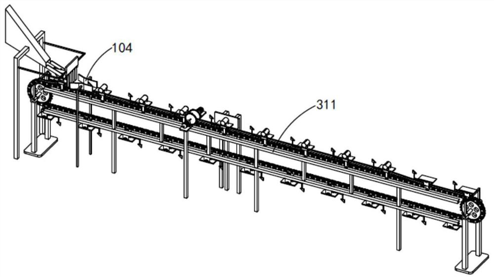 Continuous ring-pull can cutting and tabletting production line