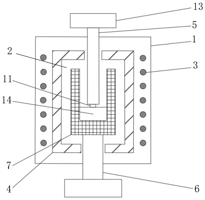 SiC single crystal growth device and liquid phase epitaxy SiC single crystal growth method