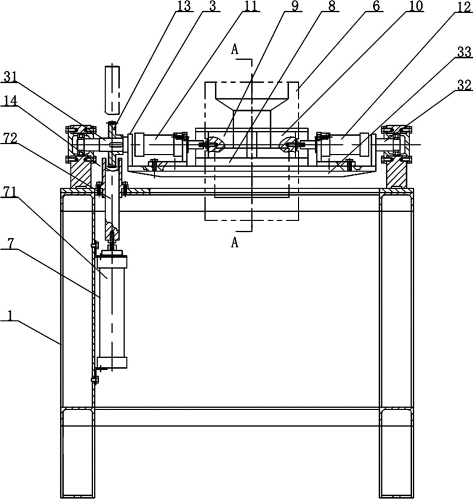 Dewaxing mold shell overturning and conveying device