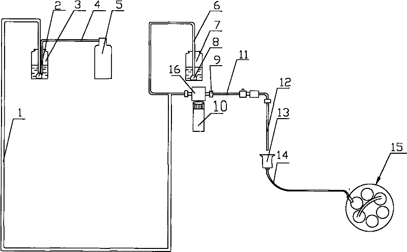 Sample injection device of high performance liquid chromatography-tandem mass spectrometer