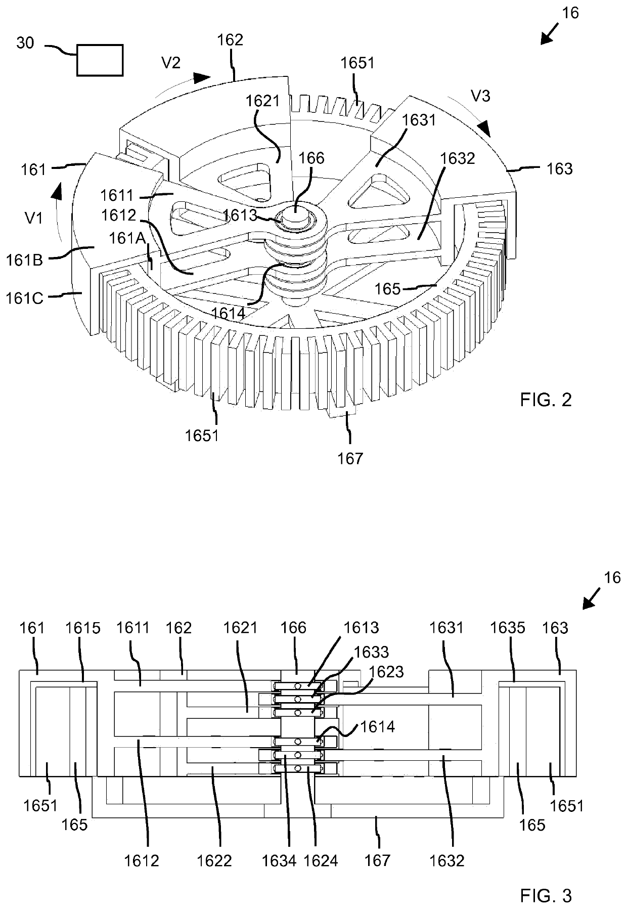 Container-handling installation and method for conveying functional elements in a container-handling installation for the purpose of handling containers