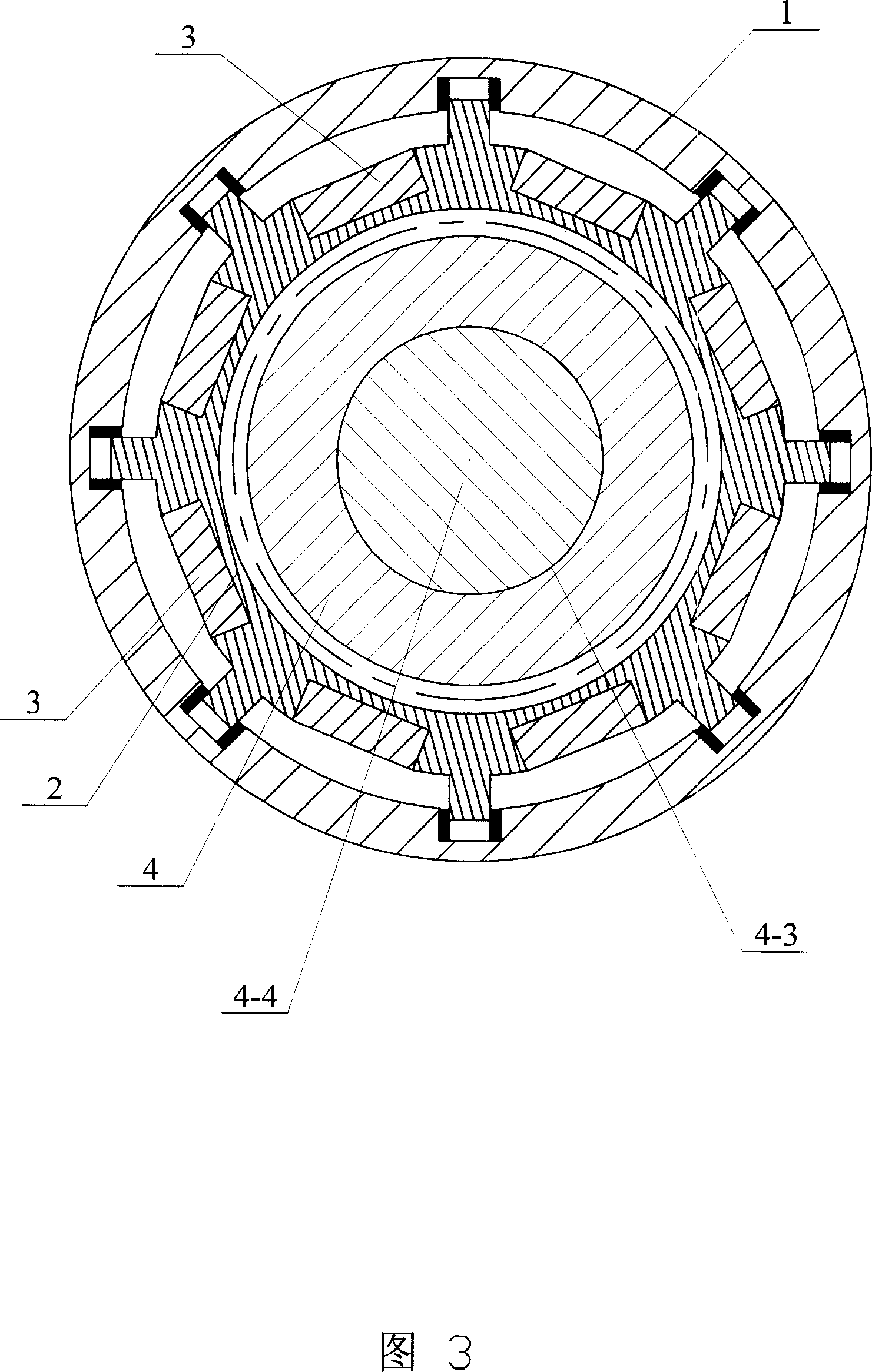 Displacement superposed piezoelectric engaging motor and its exciting method