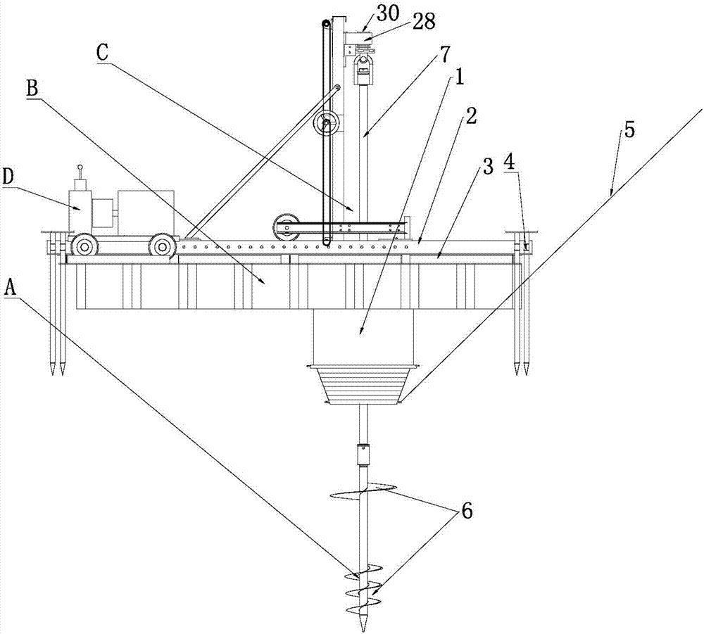 Water area screw anchor construction equipment