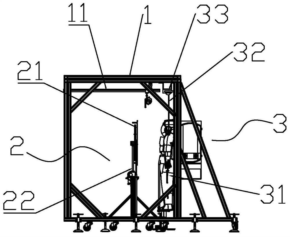 Auxiliary device for simulating astronaut to control instrument equipment on ground