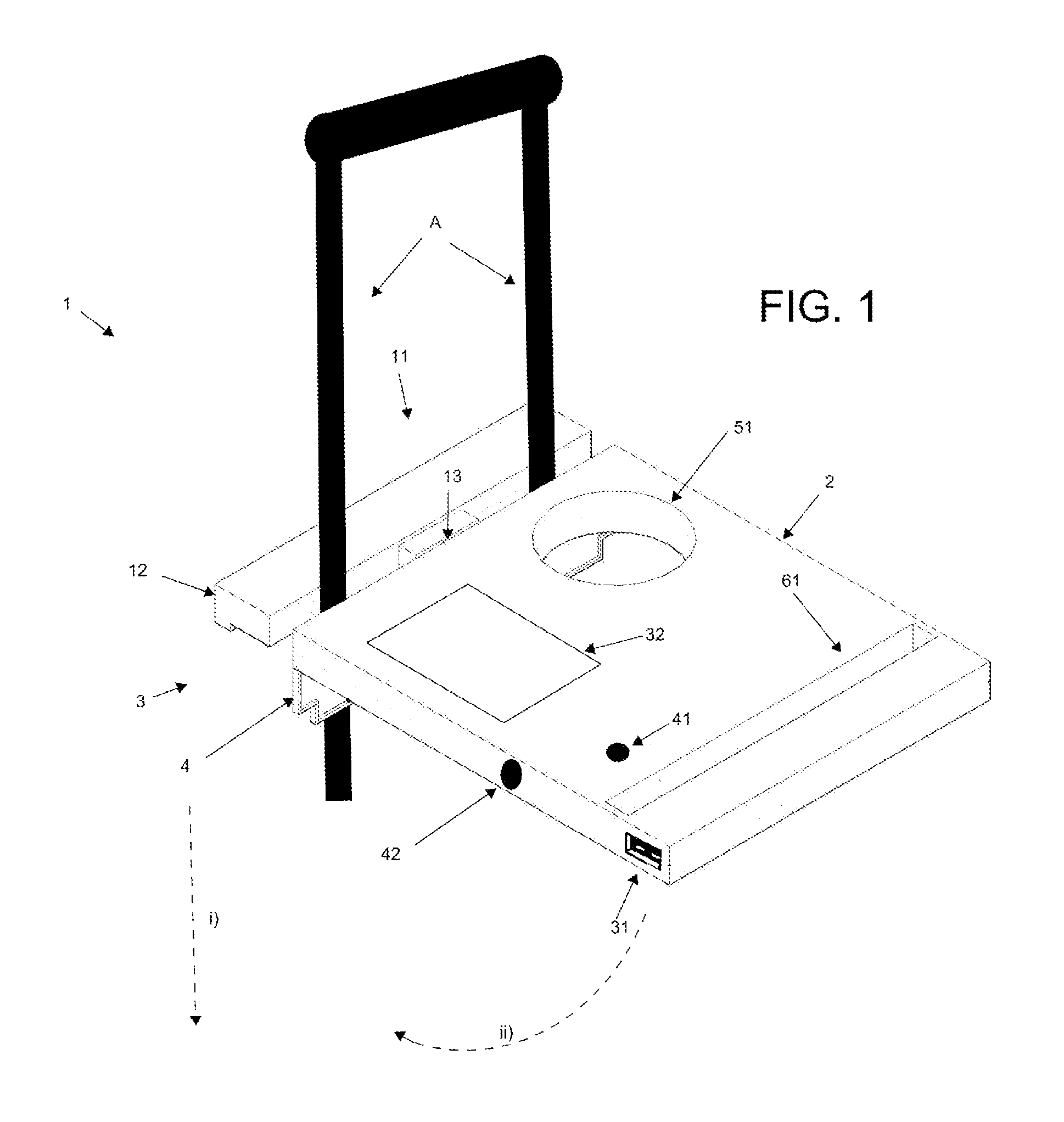 Portable Cantilevered Table