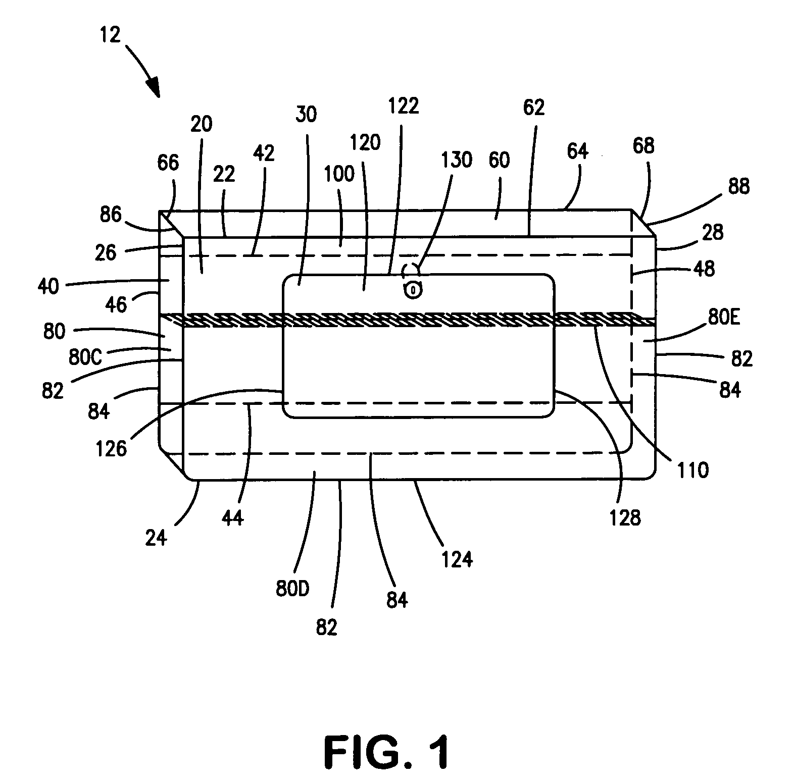 Medicine cabinet and associated sub-assembly