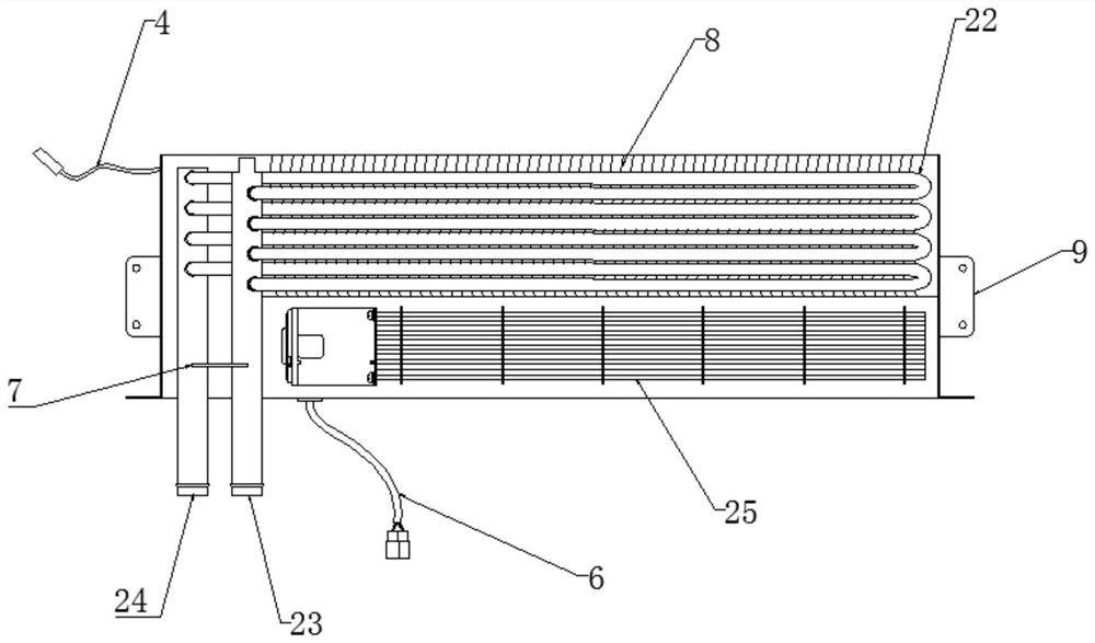 Multi-point temperature control heating system for new energy vehicle cabin