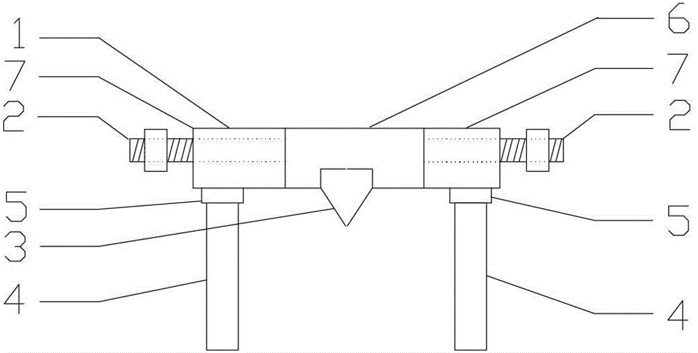 Rock-like material splitting test device