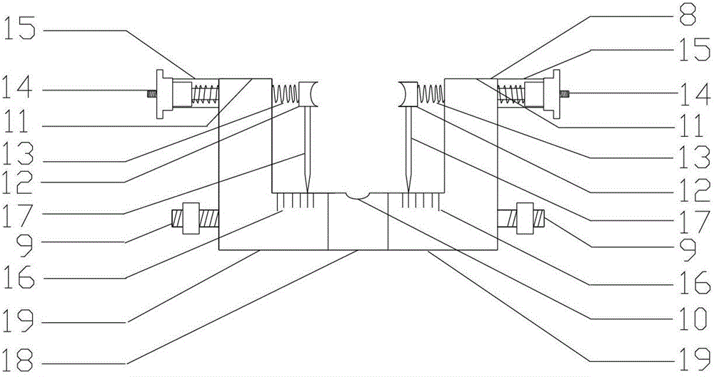 Rock-like material splitting test device