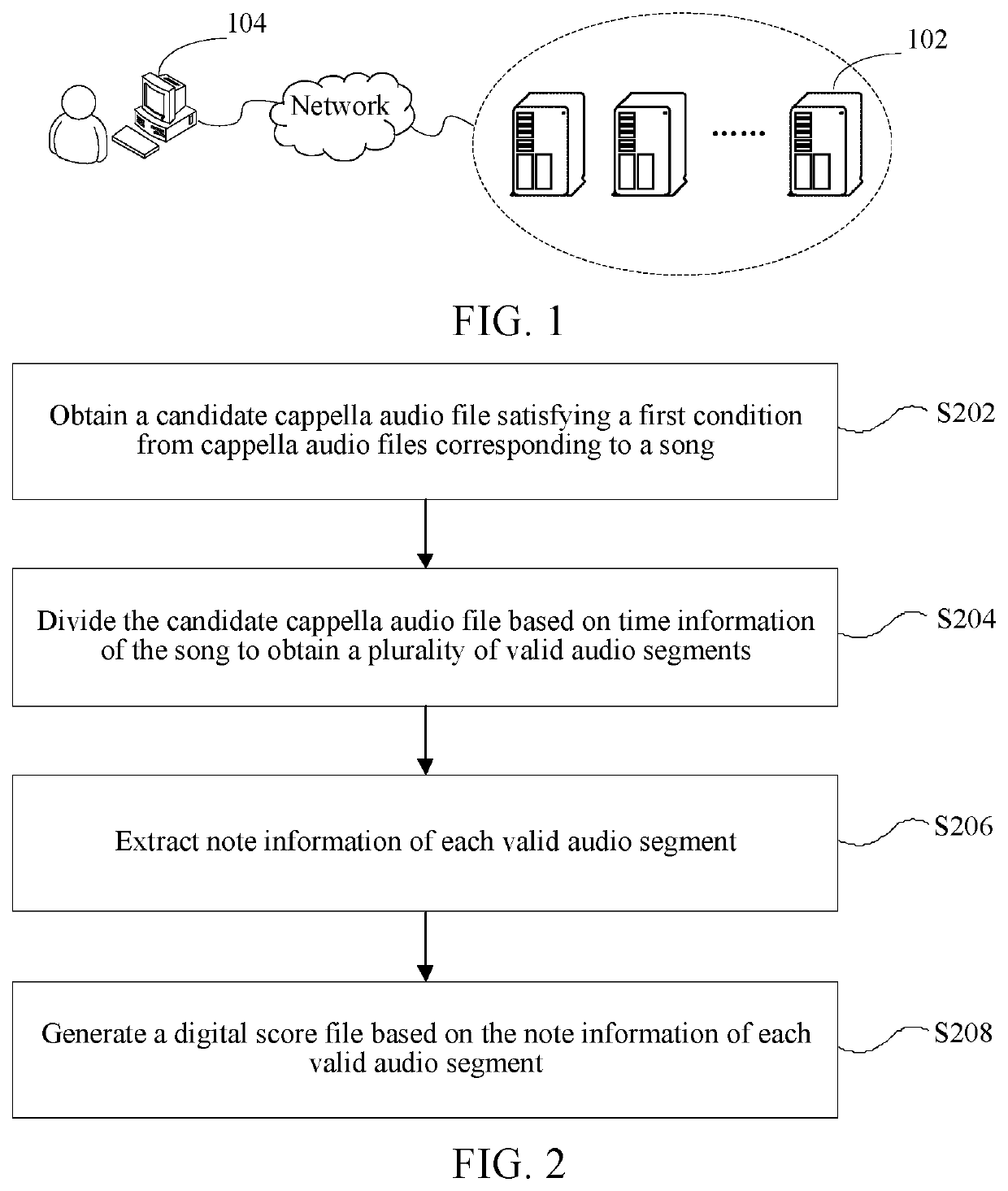 Method and apparatus for generating digital score file of song, and storage medium