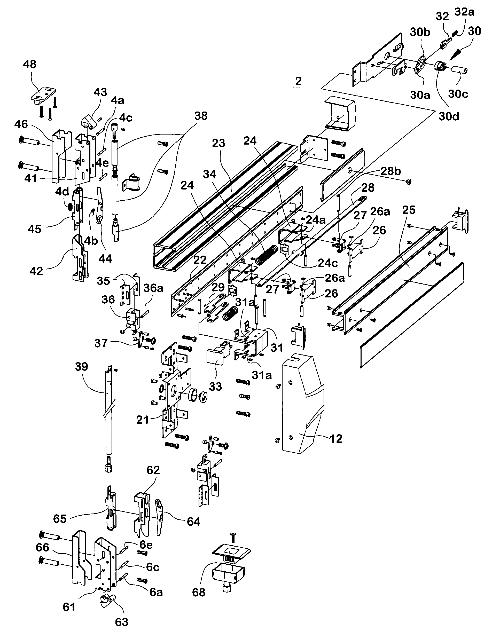 Fire-blocking door lock structure