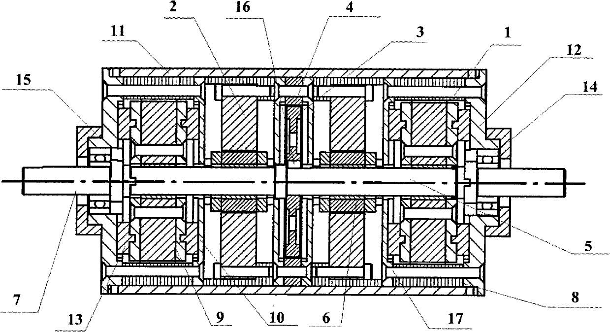 Translational gearing motor with improved structure