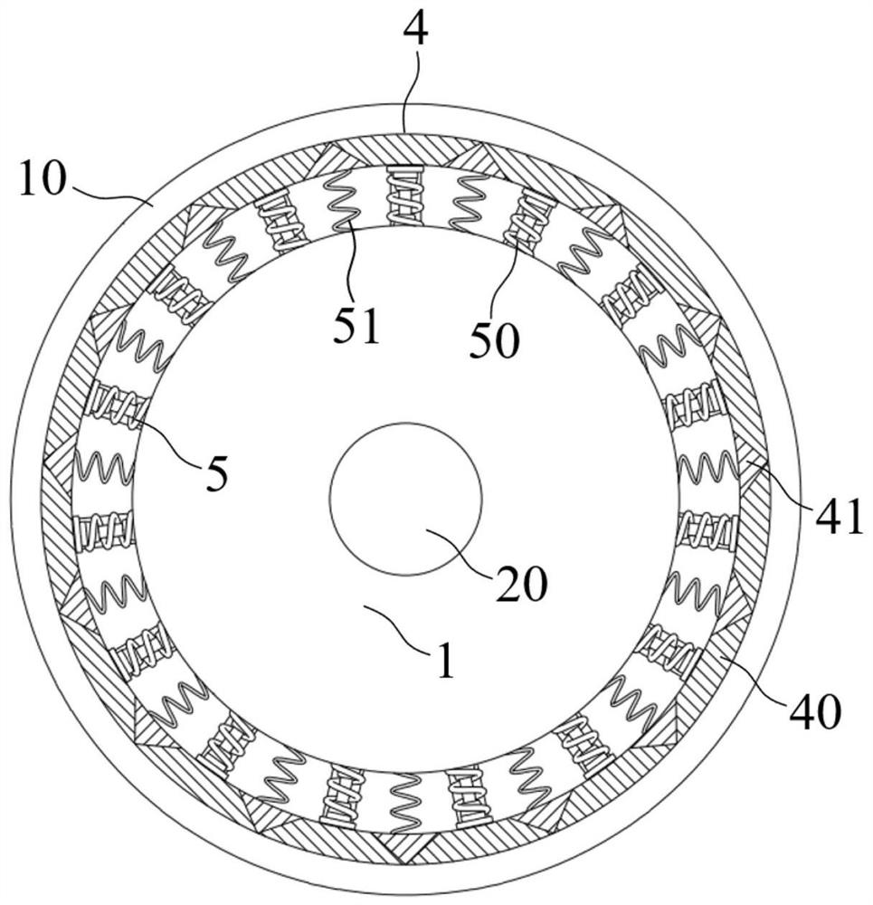 Flexible cable self-adaptive guide wheel and guide method thereof