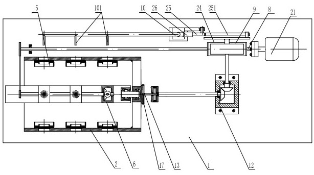 Pipe orifice inner wall cleaning machine