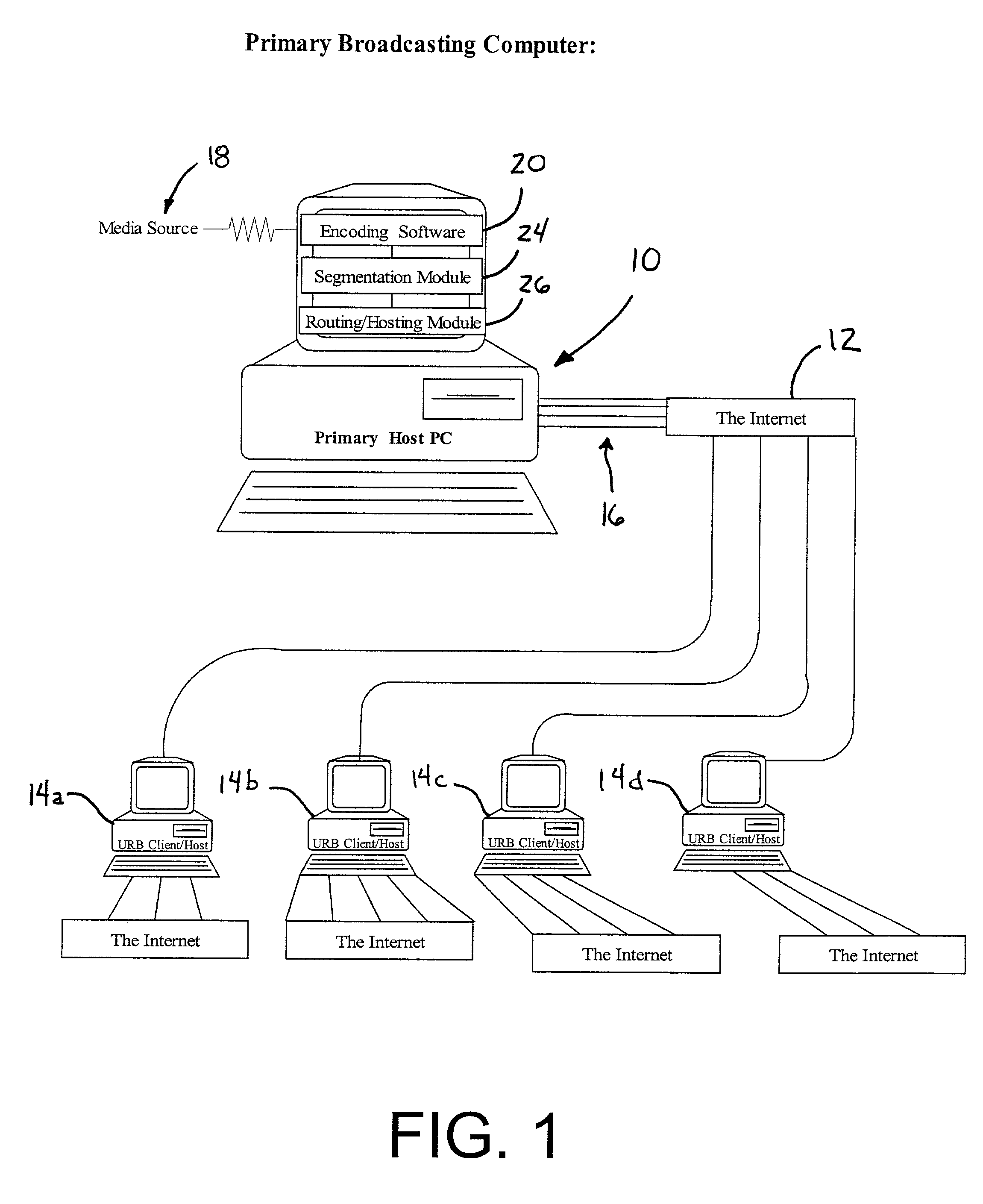 User-relayed data broadcasting