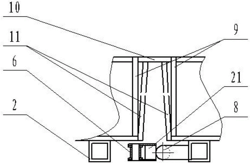 Standing corn harvest machine cutting bench