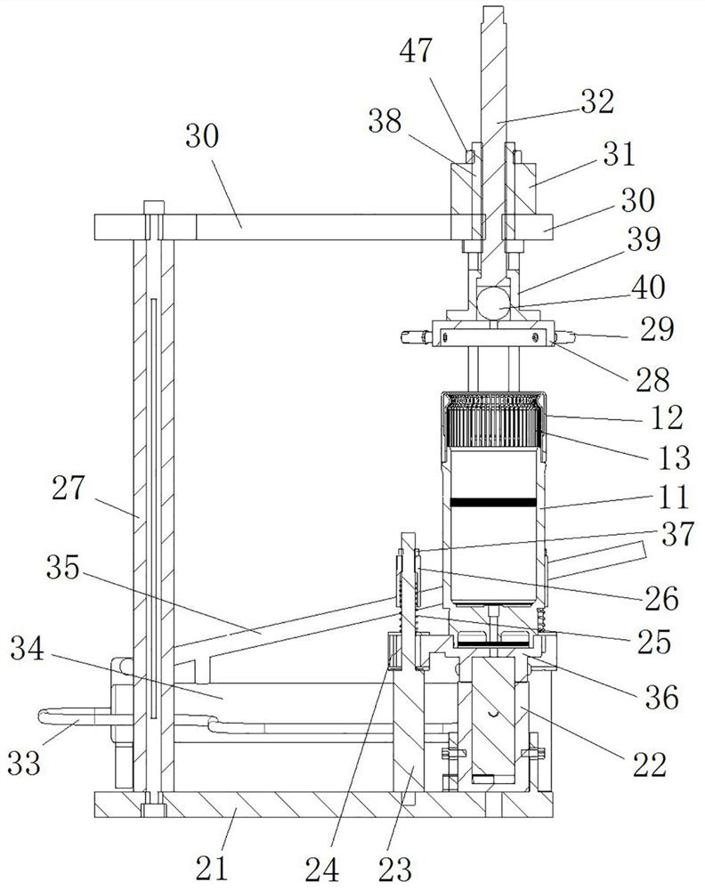 Contact seat assembling and crimping tool