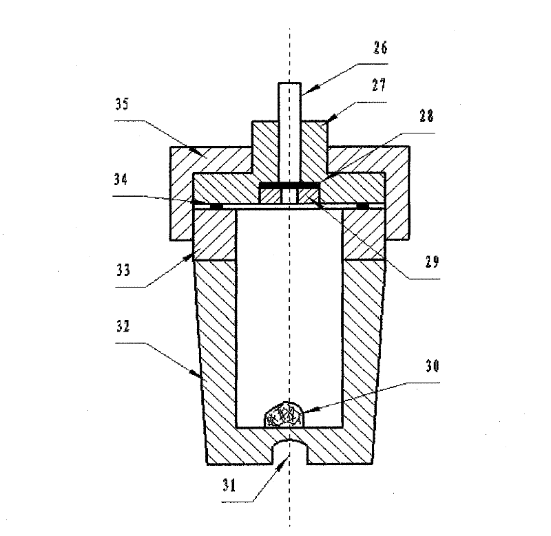 Metal hydride thermal adsorption and desorption hydrogen cycling comprehensive test device