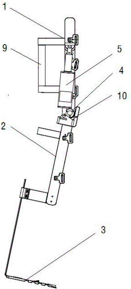 Single-lower-limb exoskeleton orthopedic apparatus and orthopedic control method