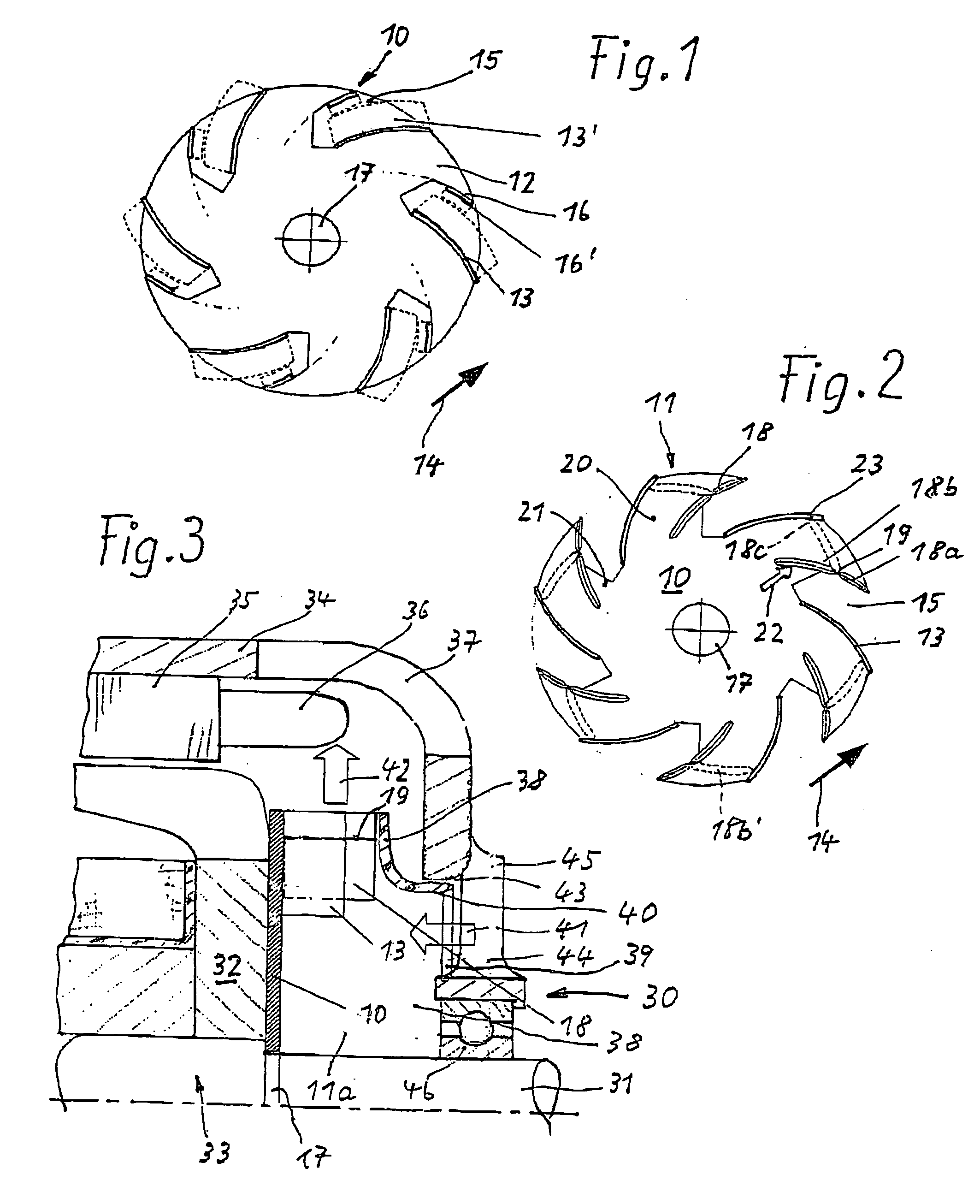 Fan impeller for electrical machines