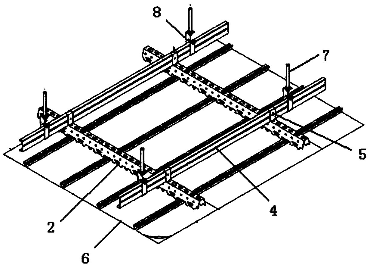 A building suspended ceiling structure that can shorten the distance from the ceiling