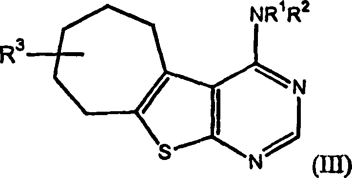 4-amino-5,6-substituted thiopheno [2,3-D] pyrimidines compound and its uses