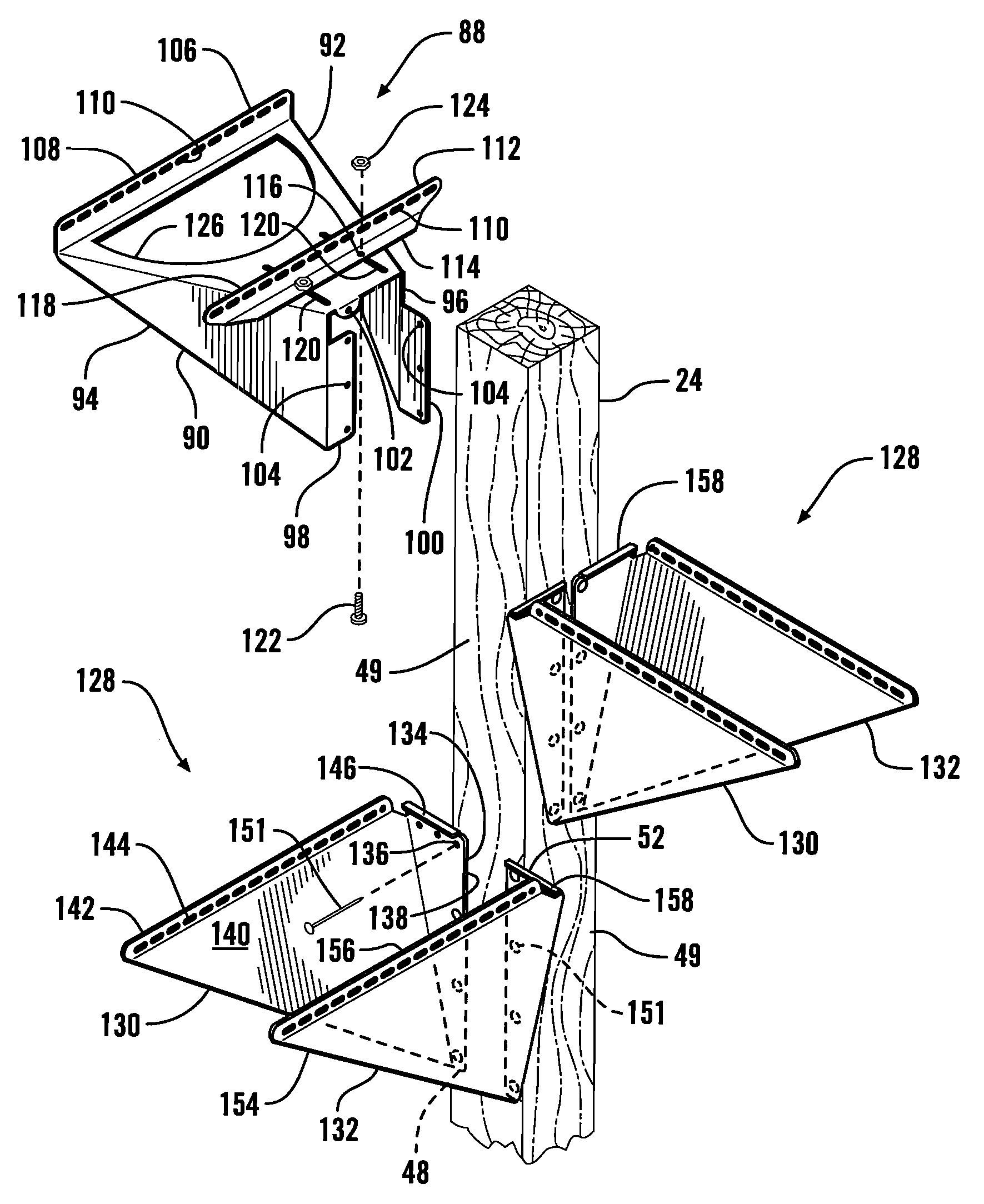 Mailbox mounting assembly