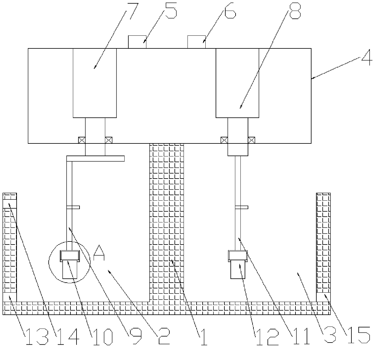 Plant washing device and washing control system and dehydration control system thereof