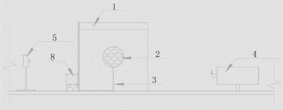 Model test device of excavating tunnel in transparent soil foundation and test method