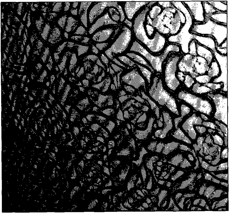 Processing method of three-dimensional colored ice crystal glass