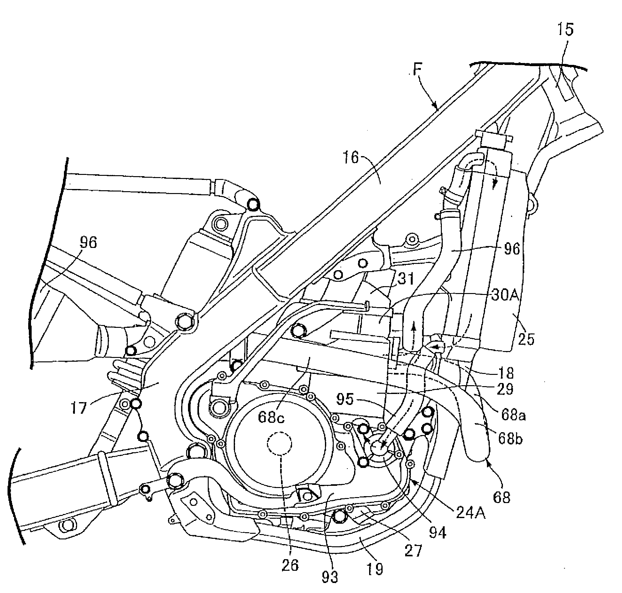 Exhaust control device for vehicle engine