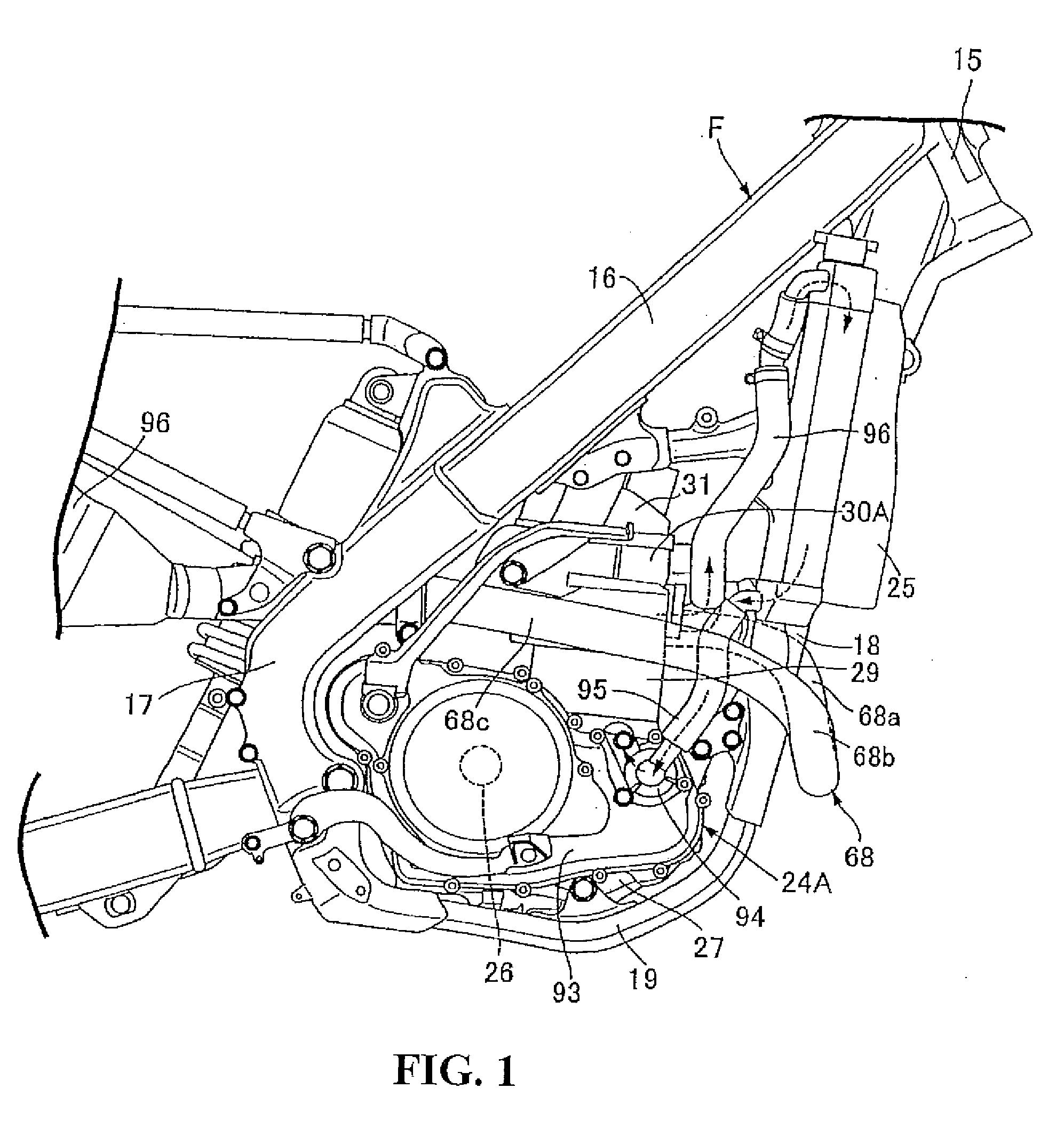 Exhaust control device for vehicle engine