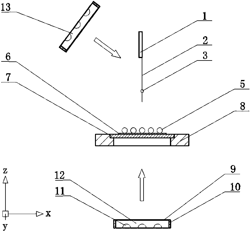 Semi-automatic dispensing hole-sealing device and method for microballoon