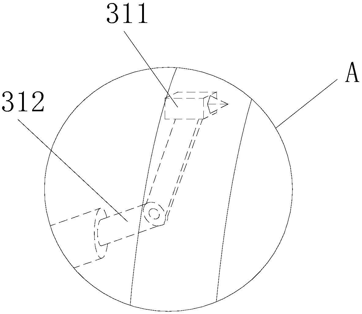 Wall-attached stabilizing device for hydraulic engineering concrete tester