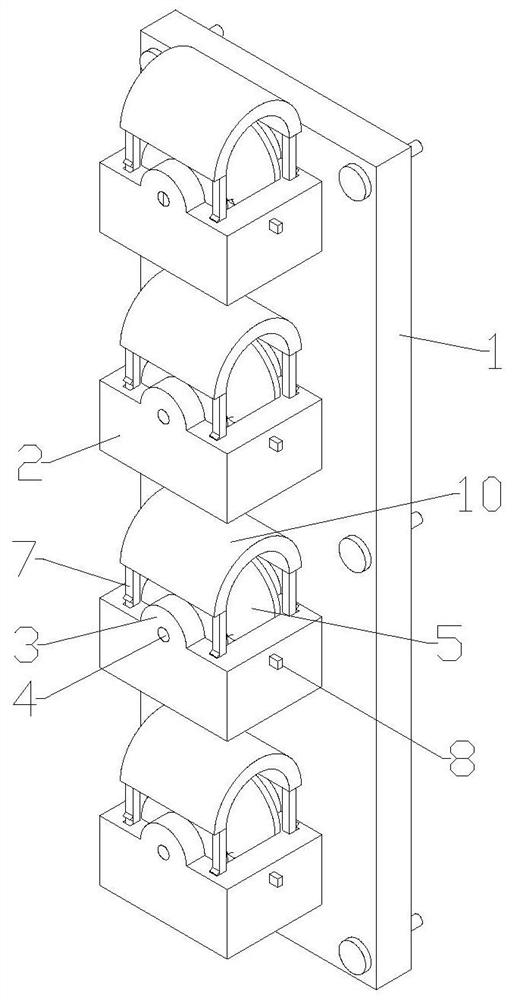 Coal mine underground cable fixing traction device and operation method